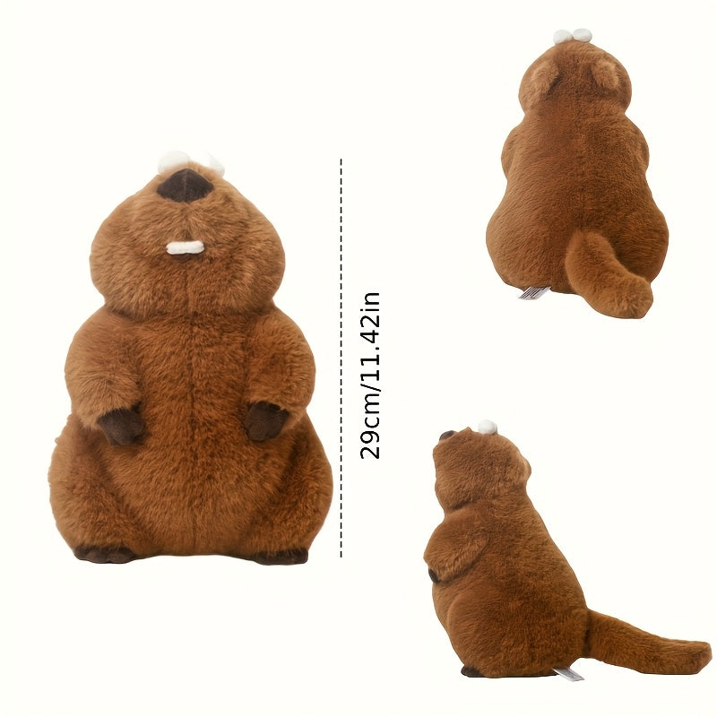 Cute Plush Mole Toy Soft Stuffed Animal Pink Nose Perfect Gift