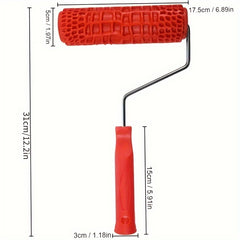 1Pcs 17.78 cm Crocodile Skin Pattern Paint Roller Stamp for Wall Decor