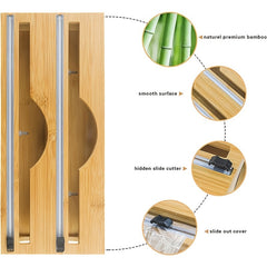 Bamboo Storage Bag Fresh-Keeping Box Kitchen Drawer Organizer