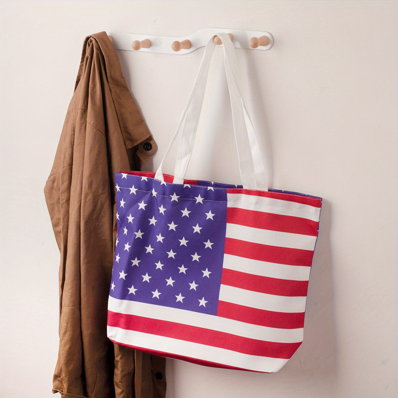 American Flag Pattern Shoulder Bag for Independence