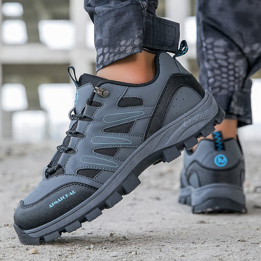 Men's Low Top Hiking Boots Non Slip Lace Up Shoes