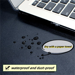 Faux Leather Mouse Pad Dual Sided Desk Anti-Slip Protection Pad Water-Resistant