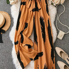 Wide Leg Trousers with Belt