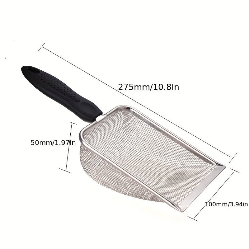 Stainless Steel Cat Litter Scoop Easy Clean Pet Shovel