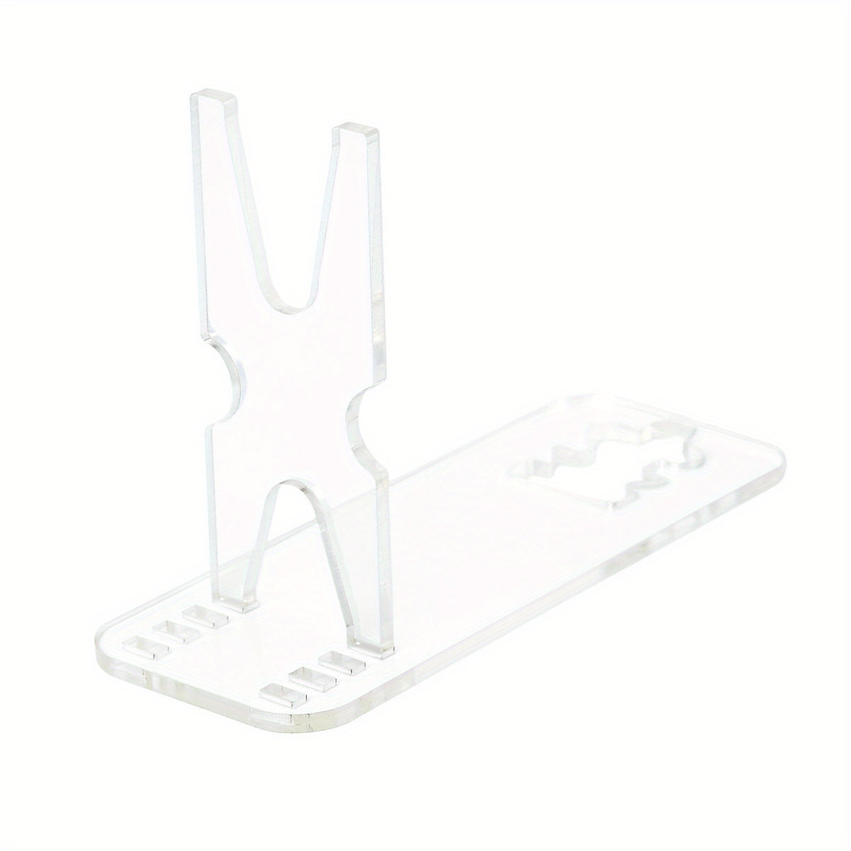 Adjustable Transparent Stand Portable Display Rack for Safe Storage