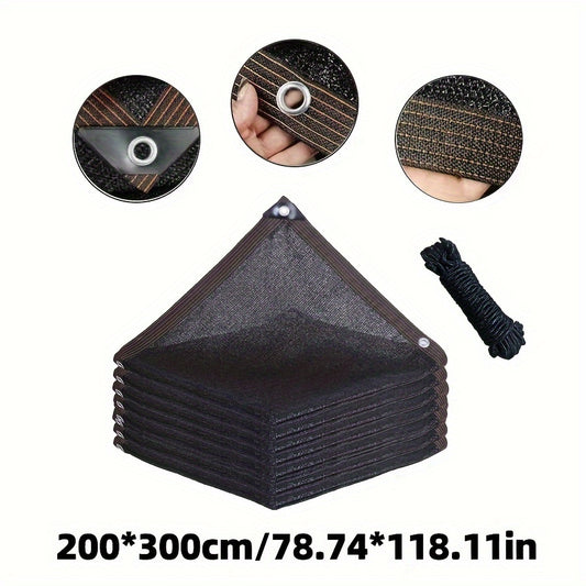 Canvas & Plastic Sunshade Net Construction Roof Balcony Sunscreen