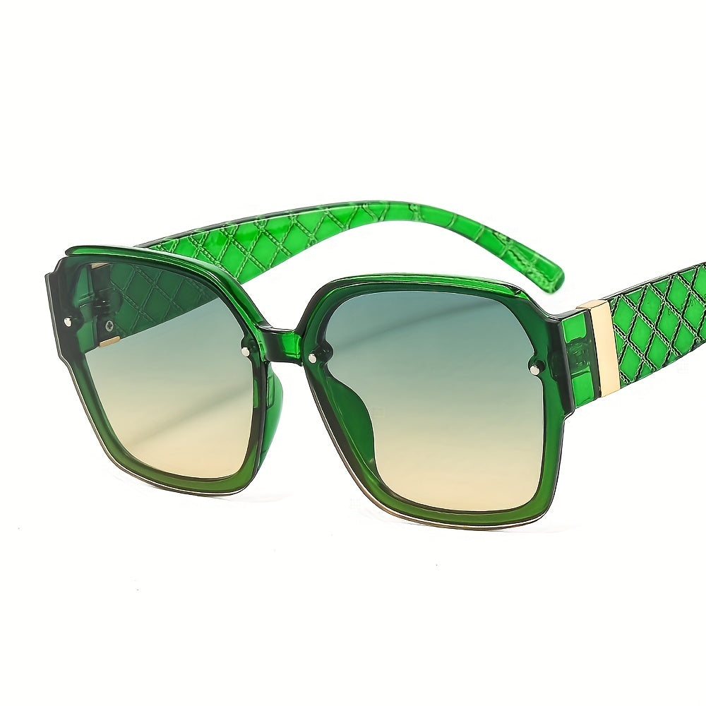 Men's Retro Square Frame Sunglasses UV Resistant