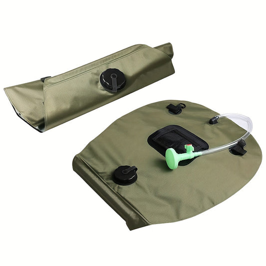 5 Gallon Solar Heated Camping Shower Bag Portable Bath Bag with Removable Hose
