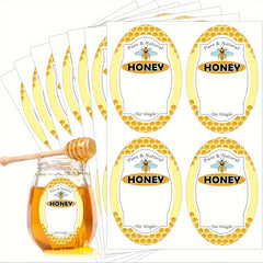 60 Pack 2 3 inch Pure Honey Labels Stickers for Jars Home Business Use