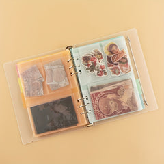 Craft Storage Binder with Colorful Divided Protectors & Pocket Sheets