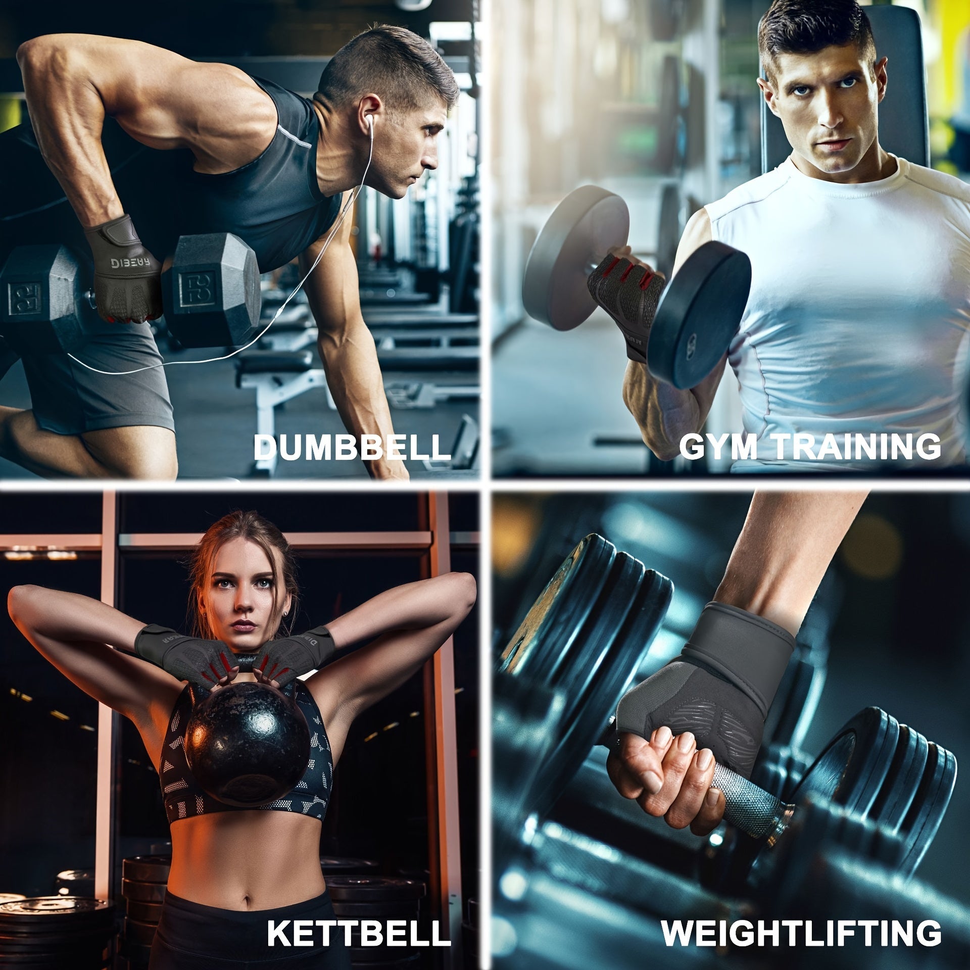Non-slip Fitness Training Gloves - Breathable Half Finger Cycling Gloves