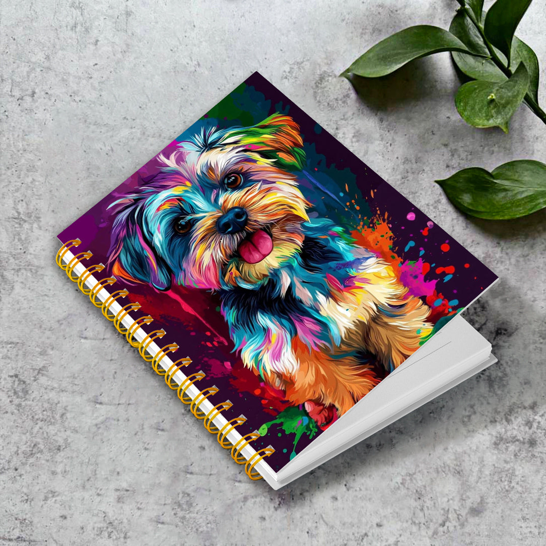 Colorful Dog Notebook for Writing Diary Bible Verse Office Stationery