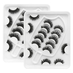 8 Pairs Natural Thick False Eyelashes Set