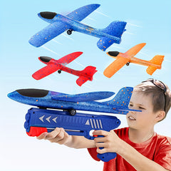 Foam Airplane Launcher for Indoor & Outdoor Flying Games