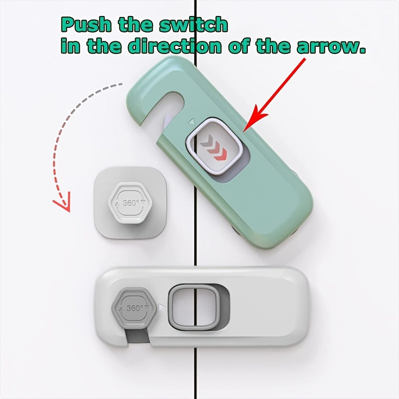 Child Safety Lock Buckle Baby Anti-pinch Hand to Hand Door Lock