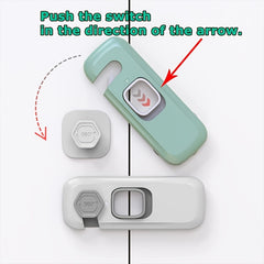 Child Safety Lock Buckle Baby Anti-pinch Hand to Hand Door Lock