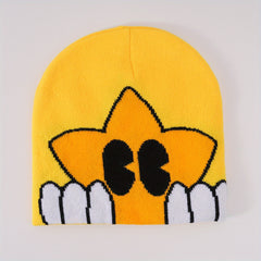 Pentagram Jacquard Y2K Beanie Anime Unisex Skull Cap