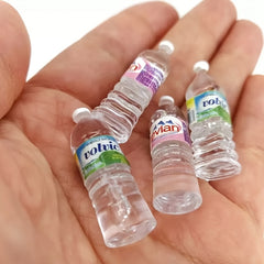 10 Mini Dollhouse Water Bottles Realistic Model Decorations
