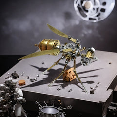Steampunk Bumblebee Metal Puzzle DIY Assembly Model Kit Golden Insect