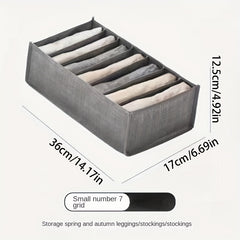 Gray Clothes Storage Box with Divided Components