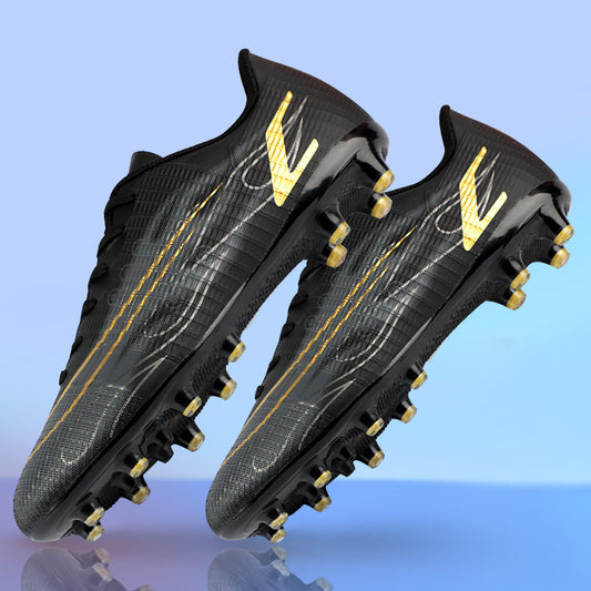 Youth Breathable Anti Slip Soccer Cleats Firm Ground Training Shoes