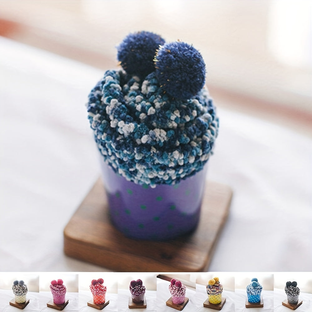 Fuzzy Pompom Socks Thick Cozy Floor Stockings