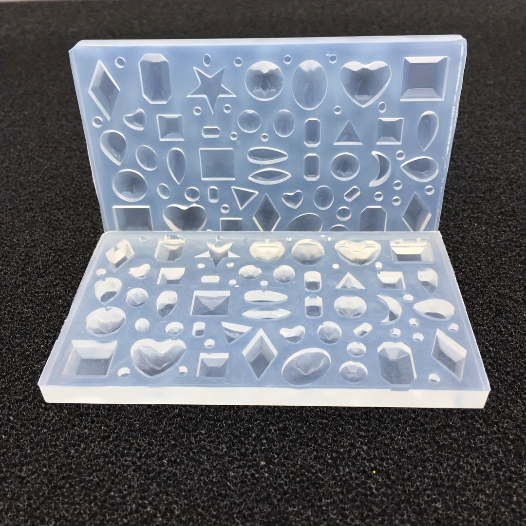 DIY Mirror Jewelry Crystal Drop Silicone Mold Assorted Varieties Gem Pendant Mol