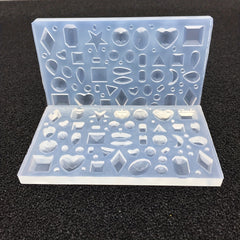DIY Mirror Jewelry Crystal Drop Silicone Mold Assorted Varieties Gem Pendant Mol