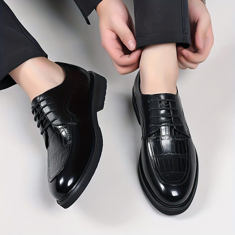 Men's Lace-Up Derby Shoes for Office Business Formal Events