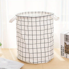 Large Foldable Fabric Laundry Basket - Convenient Clothes and Toy Storage
