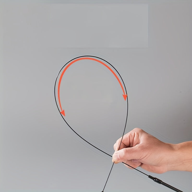 Feather Decor Cat Teaser Stick With Suction Cup & Bell Toy