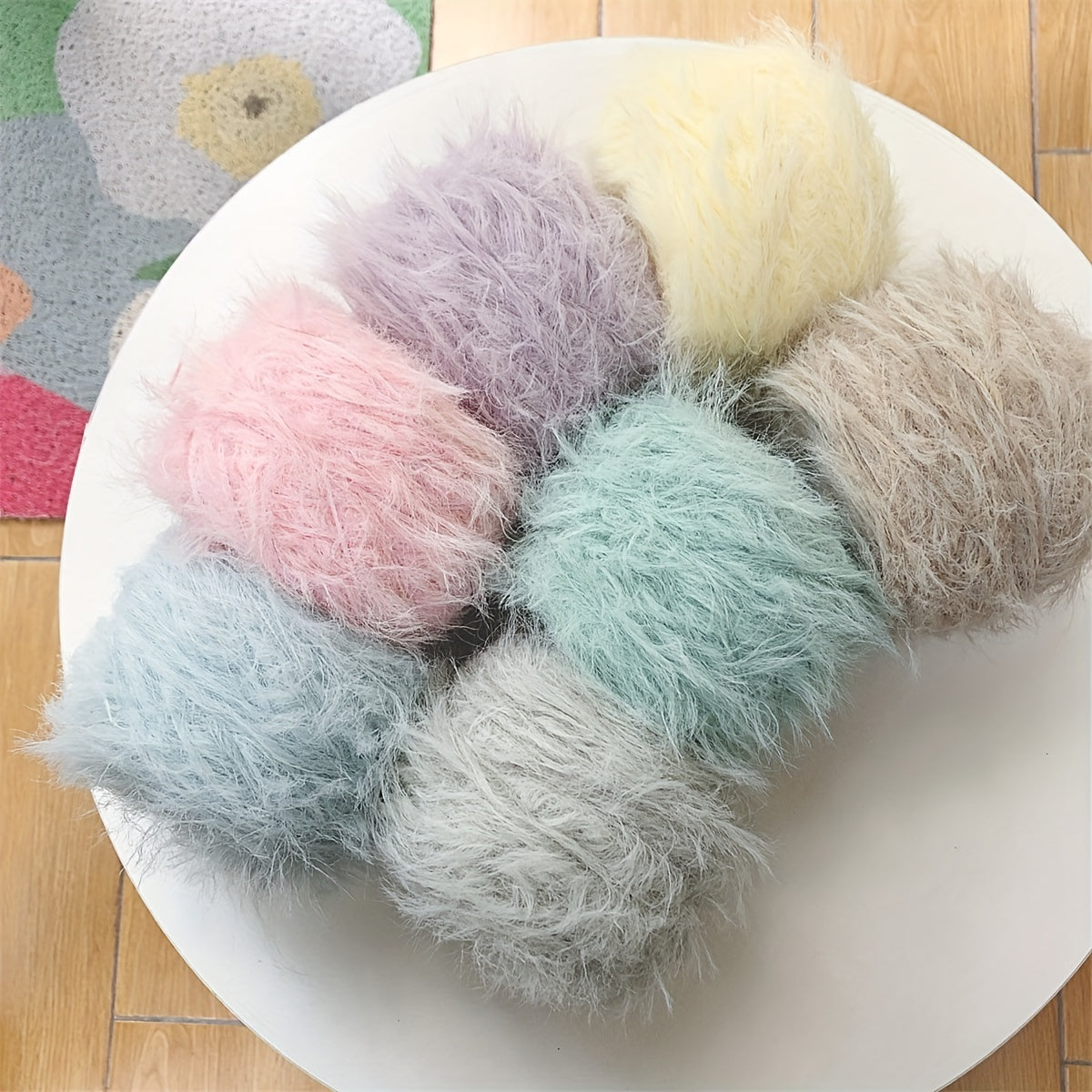 50g Hand Mixed Fine Thread Soft Mink Velvet DIY Scarf Sweater