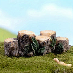 Tree Stump Landscape Ornament for Home Garden Decor
