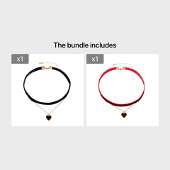 Velvet Choker Collar Necklace Vintage Clavicle Chain for Women Girl