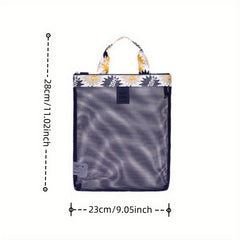 Mesh Tote Bag Travel Storage Bag Swimming Beach Bag Handbag