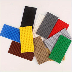 5pcs Puzzle Block Baseplate 8x16 Brick Set DIY Construction Toy Building Wall