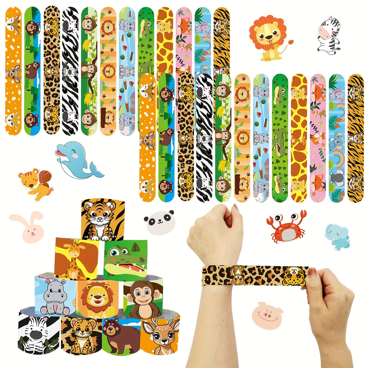 36 Cartoon Animal Party Clapping Rings Birthday Christmas Halloween