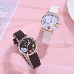 Kids Watch & Daisy Bracelet Set Gift for Girls