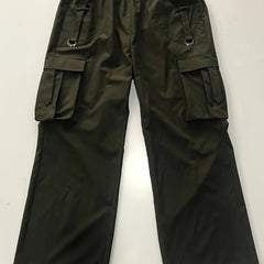 Women's Plus Solid High Rise Cargo Trousers