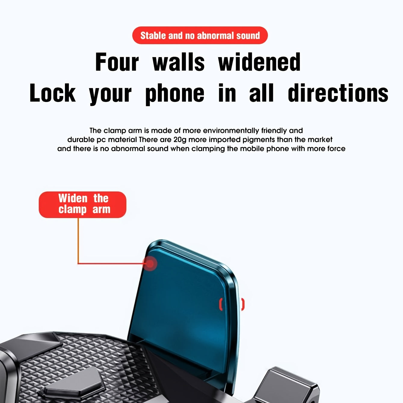 Secure Phone While Driving Car Cell Phone Holder Suction Cup Bracket