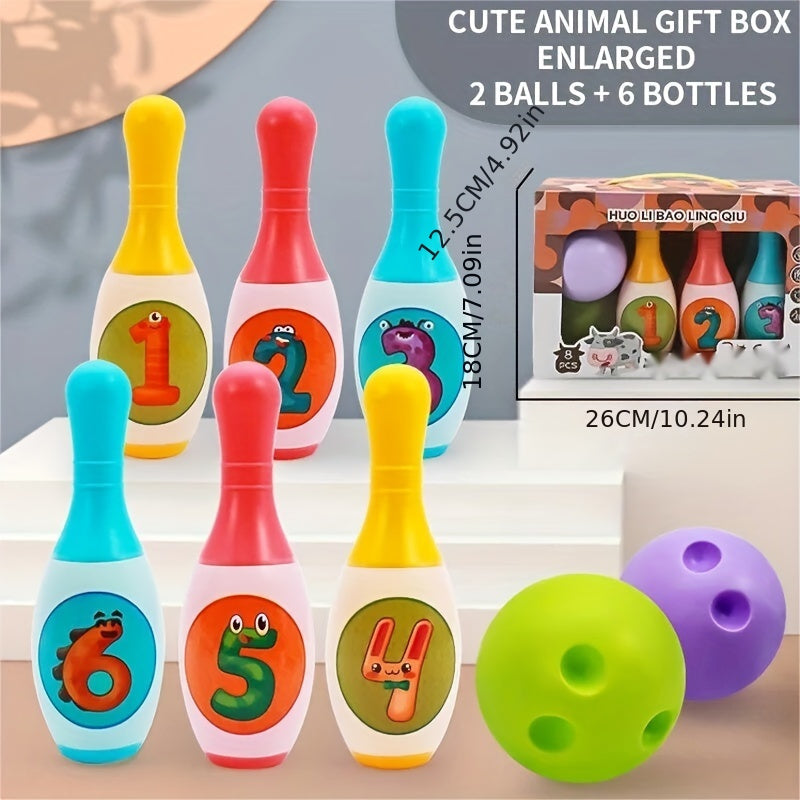 Mini Bowling Toy Interactive Leisure Indoor And Outdoor Sports Games