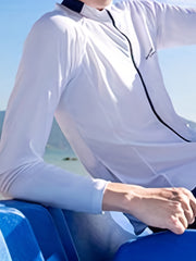 Men's Quick Drying Diving Suit Long Sleeve Jacket and Shorts Wetsuit
