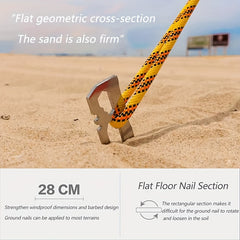6pcs Stainless Steel Tent Stakes for Climbing Camping Picnic