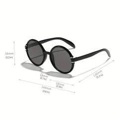 Large Round Frame Sunglasses UV400