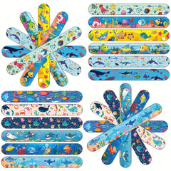 12pcs Ocean Animal Slap Bracelets Marine Life Design Party Favors
