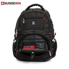 SUISSEWIN Men's Backpack Large Capacity Bookbag Travel Bag