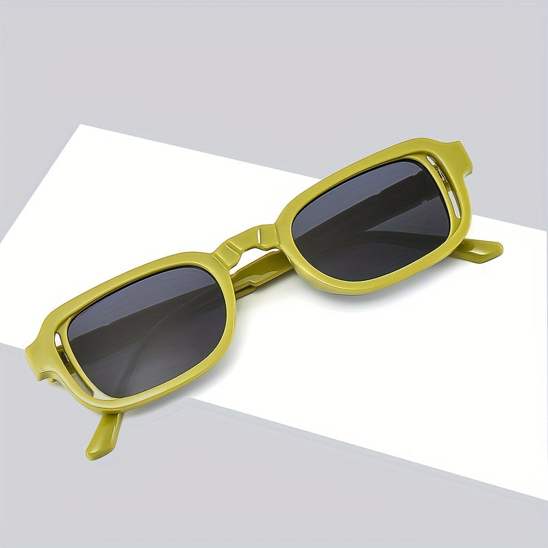 Men's Square Frame Sunglasses UV400 Anti Glare for Outdoor Activities