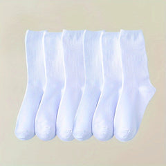 Breathable Crew Socks 8 Pairs for Women