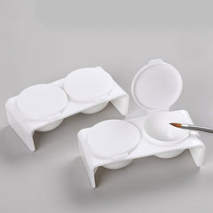 Art Painting Double Hole Washing Pen Cup Plastic Cover Brush And Pen