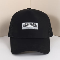 Cotton Baseball Cap & Cartoon Girl Print Sun Visor Hat
